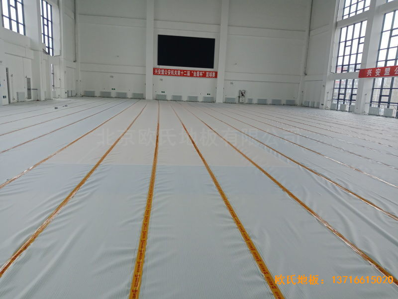 青島黃島區(qū)濱海街道中心小學(xué)體育地板施工案例