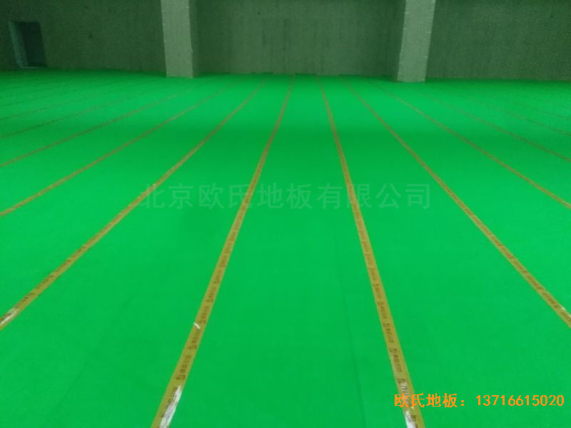 青島黃島區(qū)濱海街道中心小學(xué)體育地板施工案例