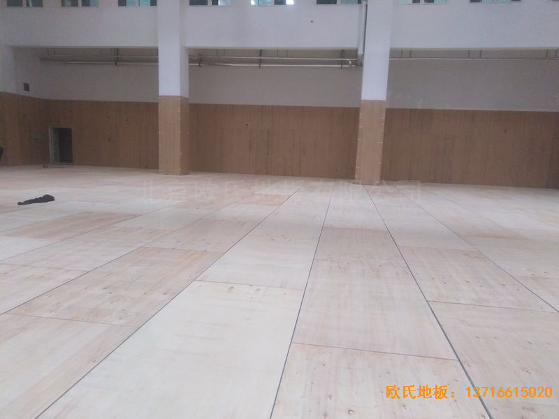 青島黃島區(qū)濱海街道中心小學(xué)體育地板施工案例