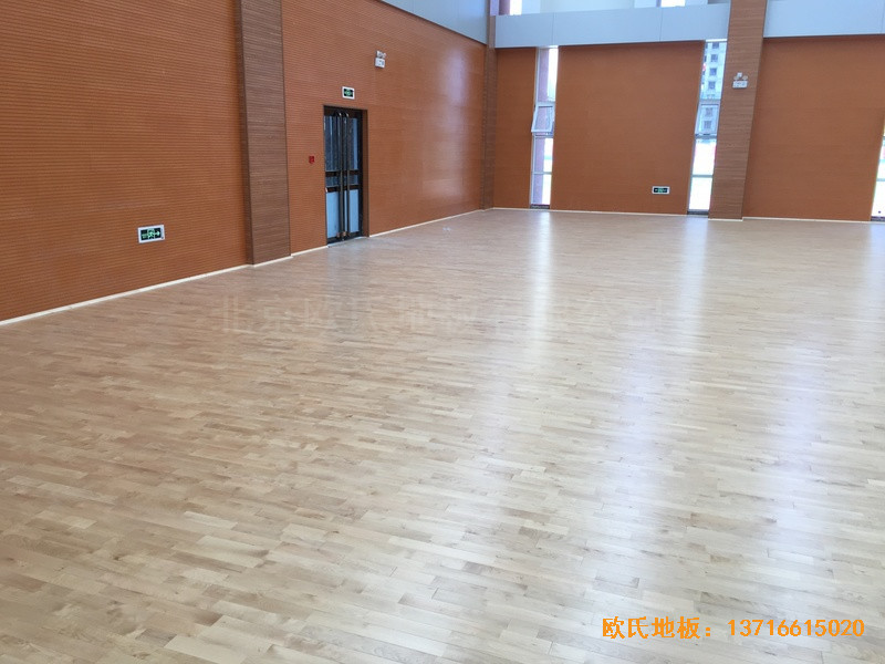 山西晉中榆次區(qū)寇村小學(xué)運動館運動地板鋪裝案例1