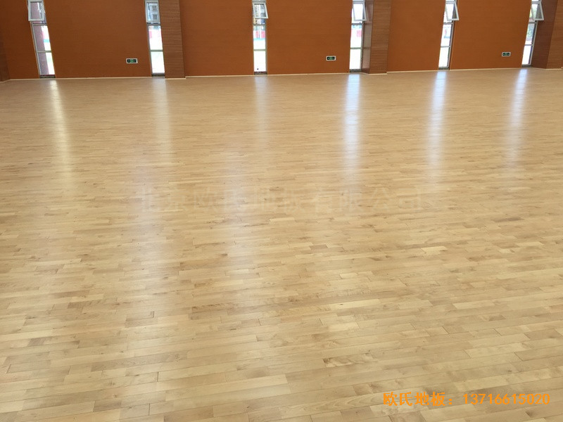 山西晉中榆次區(qū)寇村小學(xué)運動館運動地板鋪裝案例2