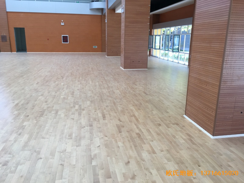 山西晉中榆次區(qū)寇村小學(xué)運動館運動地板鋪裝案例3