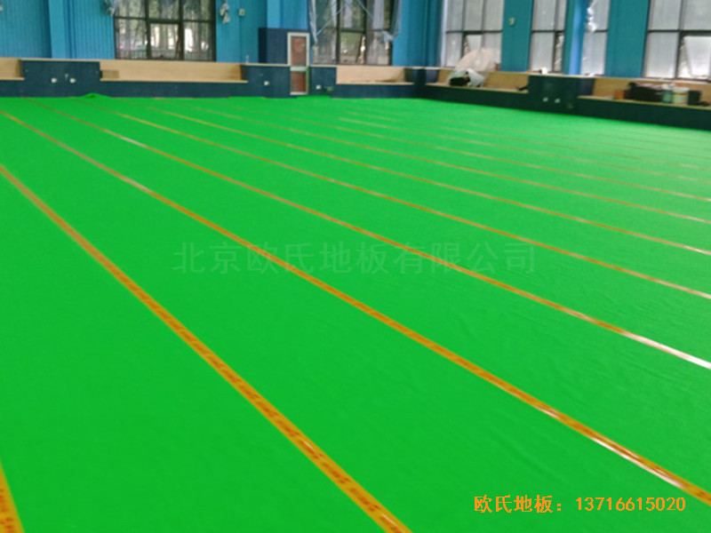 北京順義供電局籃球館體育地板鋪設(shè)案例3