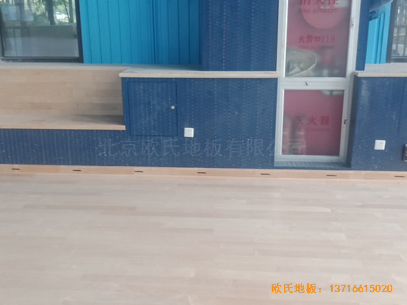 北京順義供電局籃球館體育地板鋪設(shè)案例4
