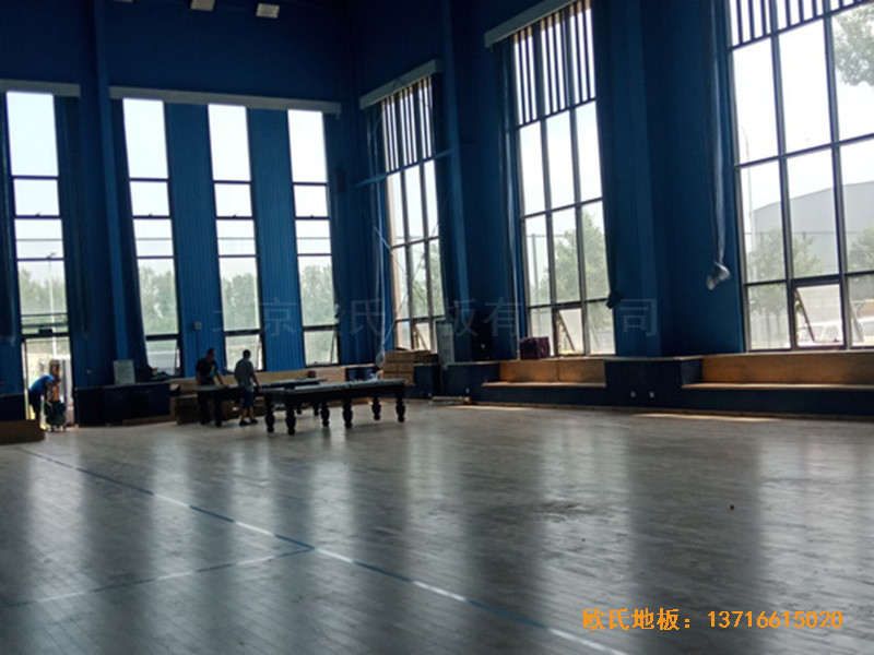 北京順義供電局籃球館體育地板鋪設(shè)案例5